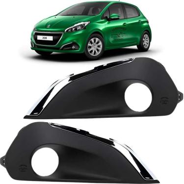 Imagem de Par Grade Moldura Farol Milha Peugeot  2019 20