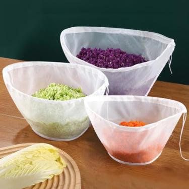 Imagem de Panos de queijo para coar – Sacos de filtro reutilizáveis Coador de malha ultrafina para filtro de leite de nozes, iogurte, queijo fresco, suco, café, leite, manteiga e sucos (3)