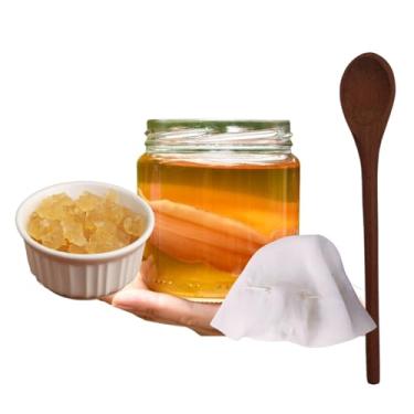 Imagem de Scooby de Kombucha Ganhe Kefir De Água Colher De Pau + Tampa Voal