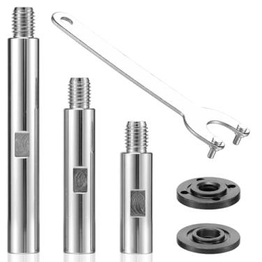Imagem de FALESOUL Haste de extensão de esmerilhadeira angular, alavanca adaptadora de máquina de polimento de rosca M10/M14, chave inglesa universal ajustável para rebarbadora e polidor de carro (M14)