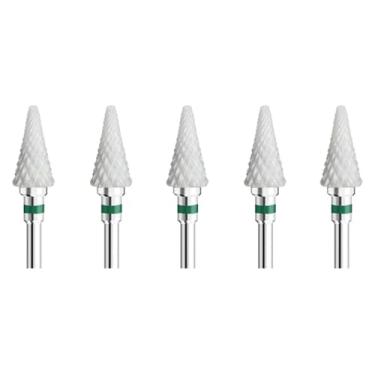 Imagem de 5 peças de cerâmica para arte de unhas, cortador rotativo, aparelho de limpeza para manicure, acessórios de máquina de trituração de unhas, ferramenta de gel de unha