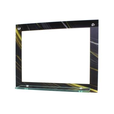 Imagem de Espelho Banheiro Prateleira 50Cm X 40Cm Mármore Preto