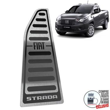 Imagem de Descanso De Pé Em Aço Inox Fiat Strada Endurance Preto