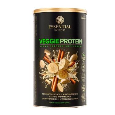 Imagem de Proteína vegetal veggie protein banana com canela essential