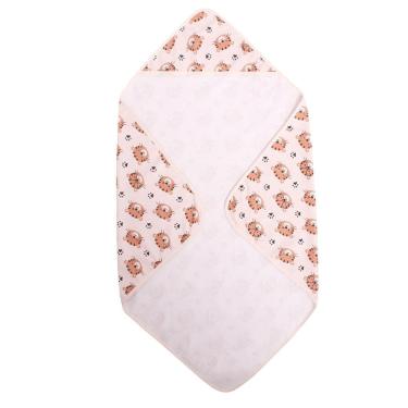 Imagem de Toalha Para Bebê 70Cm X 70Cm De Banho Com Capuz Tigre