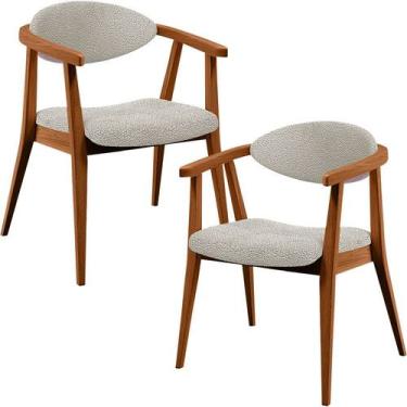 Imagem de Kit 02 Poltronas Decorativa Para Sala De Estar E Recepção Cecília L02 