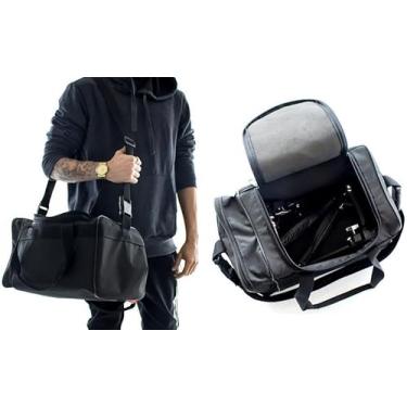 Imagem de Bag de Pedal Solid Sound Preta para Pedal Duplo ou Simples com Proteção em EVA (4031)