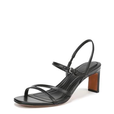 Imagem de Vince Sandália feminina Marcela com tiras, Couro preto, 40