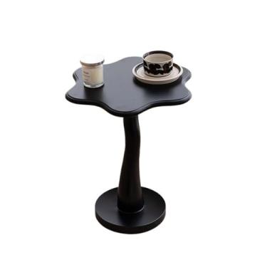 Imagem de Mesa de centro de design simples, mesa lateral de madeira em forma de nuvem, design minimalista moderno, mesa de canto de sofá criativa, perfeita para sala de estar ou quarto, mesa lateral minimalista