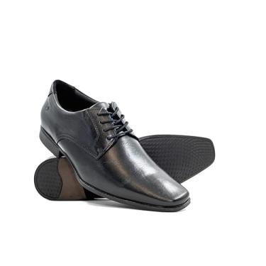 Imagem de Sapato Masculino Pegada Social Couro Bico Quadrado Preto - 39