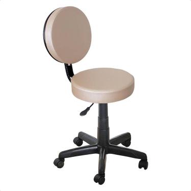 Imagem de Cadeira Mocho Giratória Ergonomica com Encosto e Regulagem