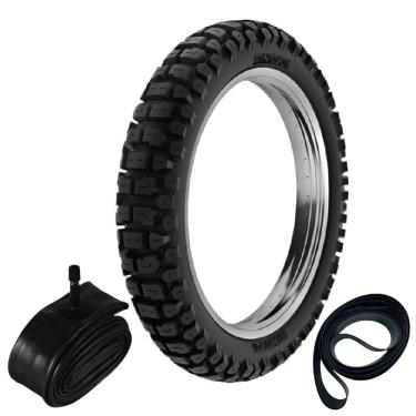 Imagem de Pneu Cg 125 Factor 150 Cg 150 90/90-18 51p Rt36 Rinaldi + Camara + Cinta