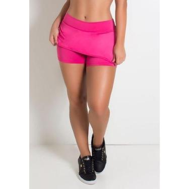 Imagem de Short Saia Diluxo Rosa Fitness, Rosa, M