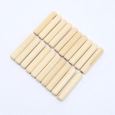 Imagem de Cavilha De Madeira P/móveis (10x50) 1 Pacote C/100 Cavilhas - comercia