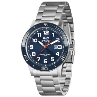 Imagem de Relógio X-Watch Masculino Ref: Xmss1062 D2sx Casual Prateado