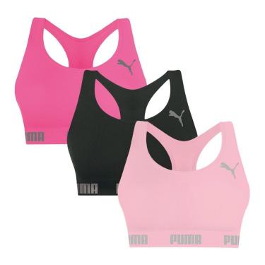 Imagem de Kit 3 Tops Puma Nadador Sem Costura Feminino