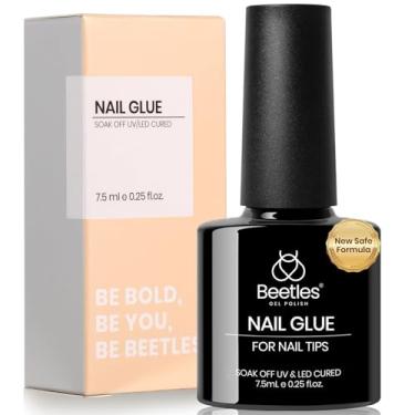 Imagem de beetles Gel Polish Cola de unhas de gel 9 em 1 para pontas de unhas de acrílico transparente, cola de unhas super forte de longa duração para unhas falsas, gel de unhas de flor de base, nova fórmula