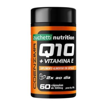 Imagem de Coenzima Q10 100mg Coq10 Vitamina E com 60 Cápsulas Ubiquinol Zuchetti nutrition