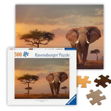 Imagem de Ravensburger Quebra-cabeça 12000392 - Elefante africano - Quebra-cabeça de 500 peças para adultos e crianças a partir de 12 anos
