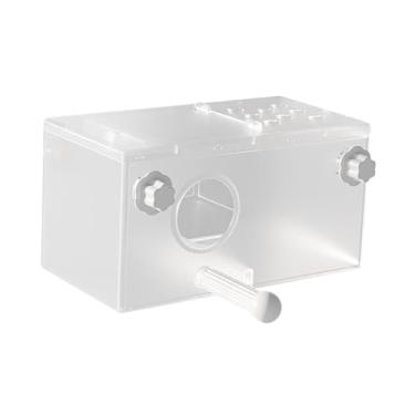 Imagem de Fenteer Casa para pássaros, caixa de reprodução transparente com poleiro, de pássaros multiuso, caixa de reprodução para periquitos, papagaios e