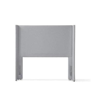 Imagem de Cabeceira Casal Estofada Liya 155 cm - Bouclê Cinza - Homedock
