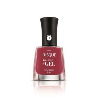 Imagem de Esmalte Risqué Diamond Gel Rosa Flambado Cremoso 9,5ml
