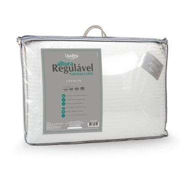 Imagem de TRAVESSEIRO ALTURA REGULÁVEL NATURAL LÁTEX PREMIUM DE 10 a 20CM DUOFLE