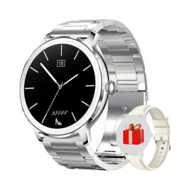 Imagem de Relógio Inteligente Ultra Fino AMOLED HD Para Mulheres Com Monitor De 