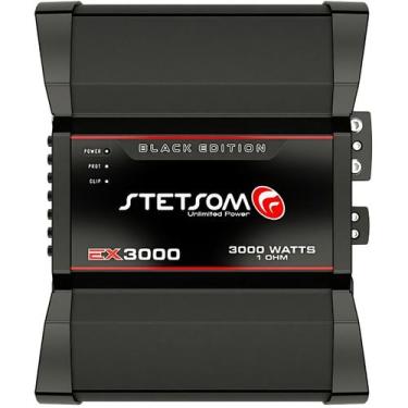 Imagem de Módulo Amplificador Digital Stetsom EX3000 Black 3000 Watts Rms 1 Cana