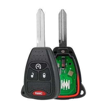 Imagem de ontto Controle remoto de entrada sem chave de substituição para Jeep Compass 2007-2018 / Patriot 2012-2017 / Wrangler 2007-2018, FCC ID OHT692713AA OHT692427AA, 315 MHZ, 2 peças