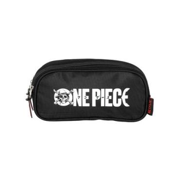 Imagem de Estojo Escolar Penal Triplo ONE PIECE ET49806 Original - Luxcel, preto