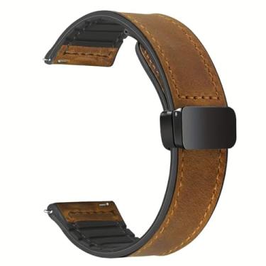 Imagem de Pulseira De Couro (Marrom) Fecho Magnetico Para Smartwatch Infinix Xwatch 3 WE