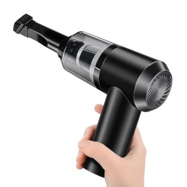 Imagem de Aspirador de Pó Portátil Sem Fio, Mini Aspirador Recarregável USB com Alta Sucção para Carro, Sofá e Escritório, Preto, com Acessórios de Limpeza