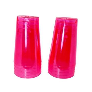 Imagem de Copo acrilico 300ml rosa neon c/10un. - Sertplast