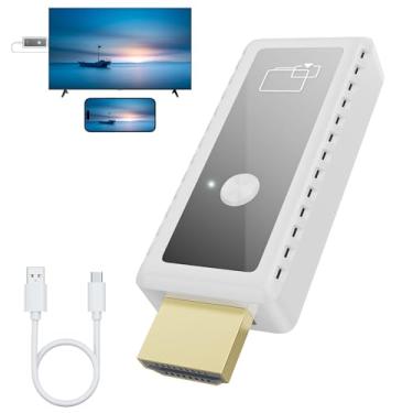 Imagem de Adaptador de tela HDMI sem fio 1080p, extensor de espelhamento de tela HDMI sem fio 2,4G e 5G de smartphone, laptop para HDTV/monitor/projetor, Plug & Play, suporte para dongle de exibição WiFi