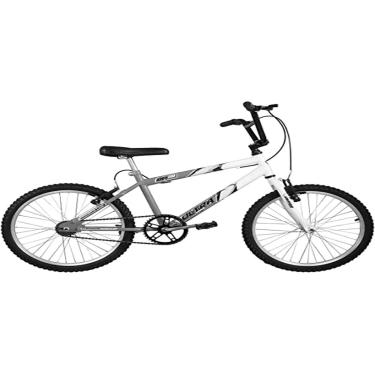 Imagem de Bicicleta de Passeio Ultra Bikes Esporte Bicolor Aro 20 Reforçada Freio V-Brake Infantil Juvenil Cinza Fosco/Branco