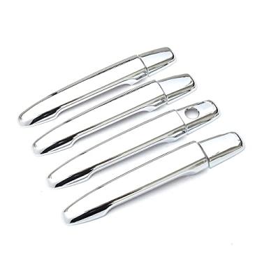 Imagem de Bishop Tate Puxadores comuns cromados cromados para porta lateral para Mitsubishi Outlander Sport RVR ASX 2013-2022