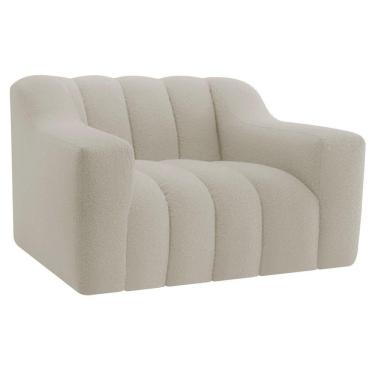 Imagem de Kit 02 Poltronas Luxo Recepção Sala Elegance Linho Bege