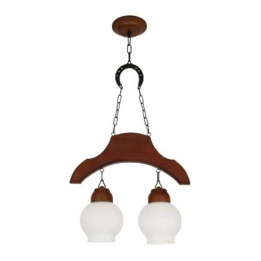 Imagem de Pendente Sela De Cavalo Envelhecido 2 Lâmpadas 932E