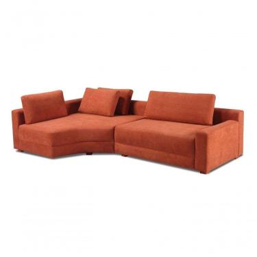 Imagem de Sofa 03 E 04 Lugares Canto 2,70mt Terracota Com Chaise Long Red