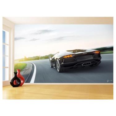 Imagem de Papel De Parede 3D Carro Lamborghini Aventador 3,5M Car176 - Você Deco