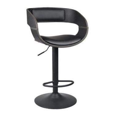 Imagem de Banqueta Alta com Encosto Base Disco Londrina - Rivatti