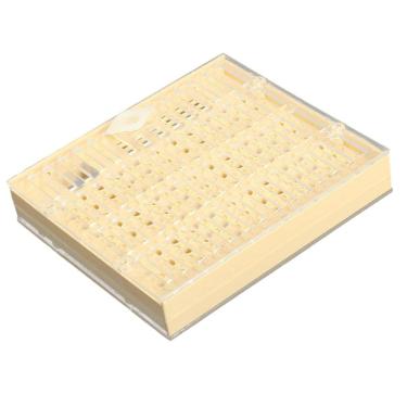 Imagem de barenx Ferramenta de apicultura funcional Queen Cage Bee Matchbox Move Catcher Amarelo