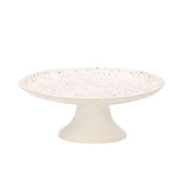 Imagem de Prato Com Pé Em Cerâmica Flat 26,5x10cm Oxford, Chuvisco