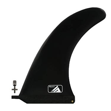 Imagem de Barbatana de surf 22,9 cm/20,3 cm/19 cm - Nylon reforçado com fibra de vidro - barbatana central para prancha de surfe de Longboard SUP (preto-10)