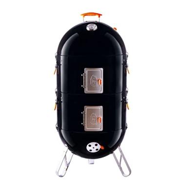 Imagem de ProQ Fumador de churrasco (Excel V4) - 4 em 1 para defumador de carne a carvão - Defumadores e churrasqueiras ao ar livre - Churrasco com defumador
