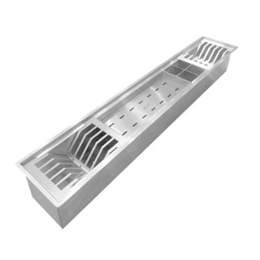 Imagem de Canal Organizador Calha Úmida Inox Cozix de 90cm