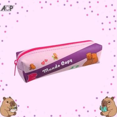 Imagem de Estojo Nylon Mundo Capy Acp - Plavitec