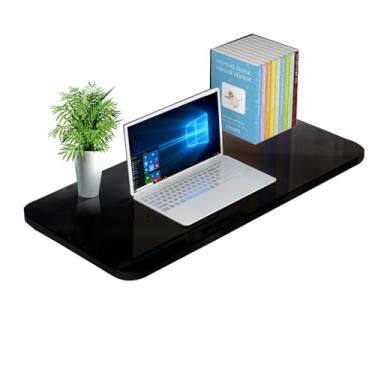 Imagem de Mesa dobrável para lavanderia, mesa dobrável de parede, pequena mesa dobrável para cozinha e mesa de jantar (100 x 30 cm, preta)