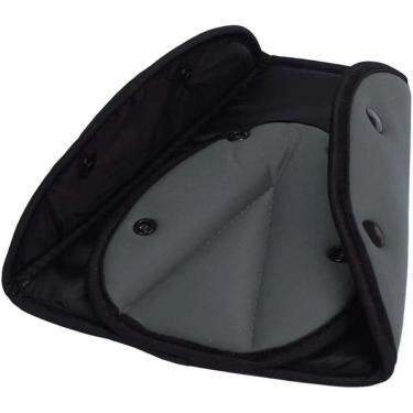 Imagem de Ajustador de cinto de segurança de carro infantil, algodão elástico cinza